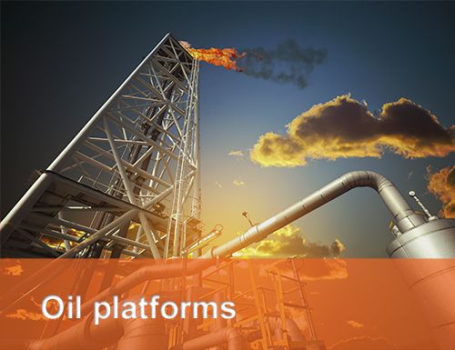 Picture of oil platform