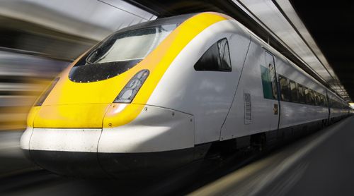 Picture of a high speed train