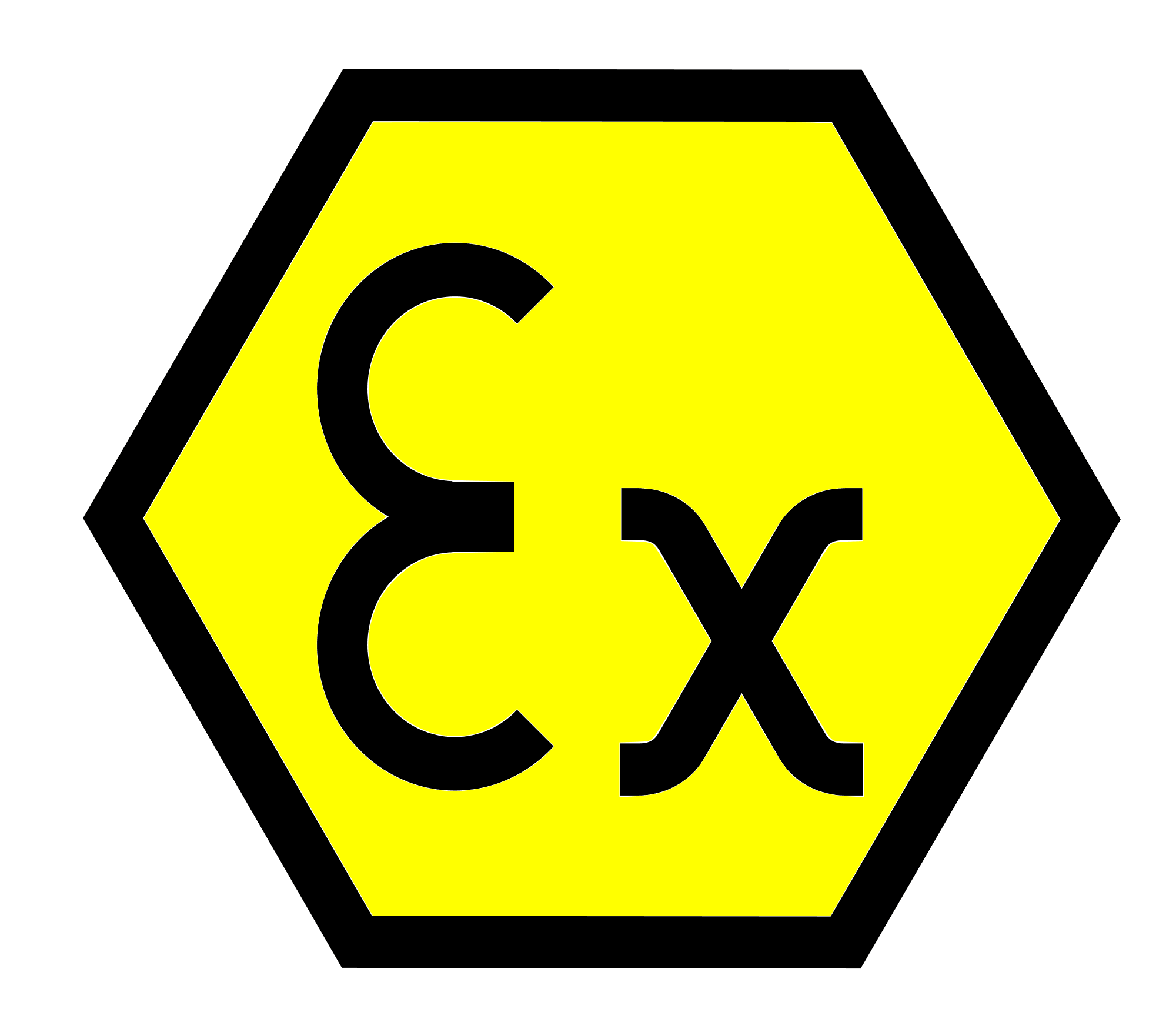 logo EX jaune