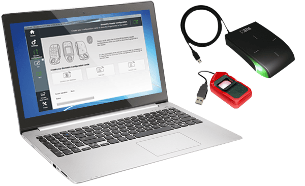 Visuel utilisation SECard lecteur biométrique